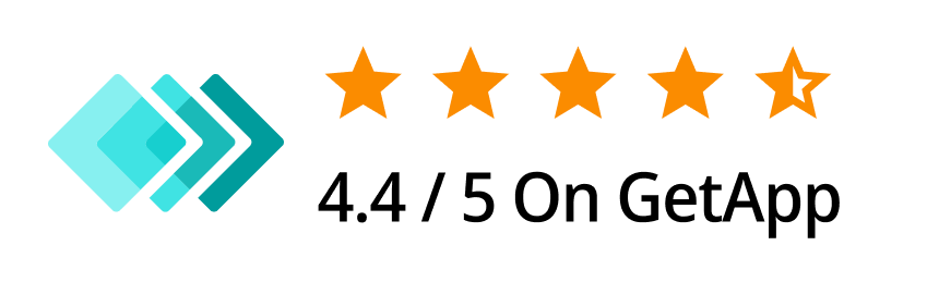 Adaptive BizApp rating 4.4 out of 5 on GetApp with five star review for HRMS ERP FSM software