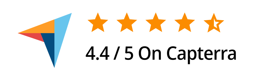 Adaptive BizApp rating 4.4 out of 5 on Capterra with five star review for HRMS ERP FSM software